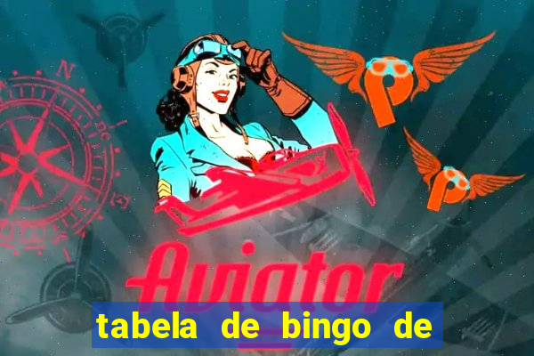 tabela de bingo de 1 a 100