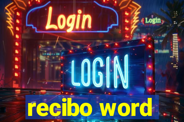 recibo word