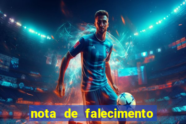nota de falecimento em campos altos hoje