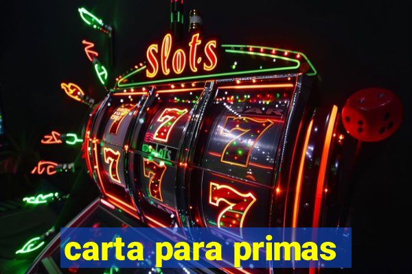 carta para primas