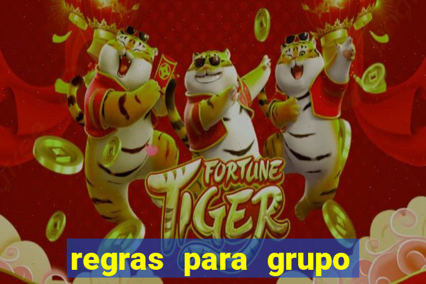 regras para grupo de futebol no whatsapp
