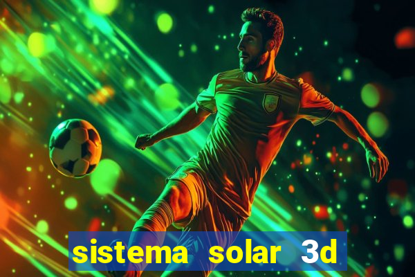 sistema solar 3d em movimento