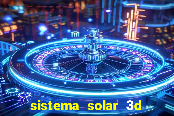 sistema solar 3d em movimento