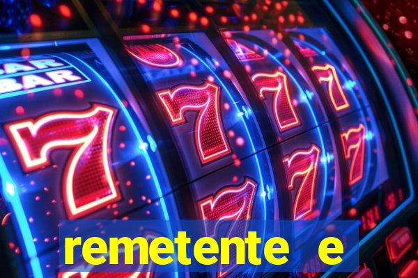 remetente e destinatário modelo