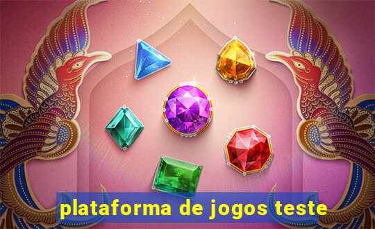plataforma de jogos teste