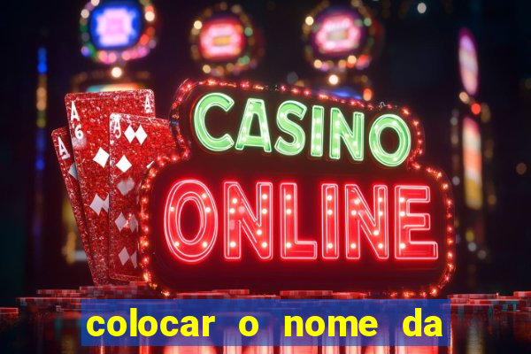 colocar o nome da pessoa no congelador