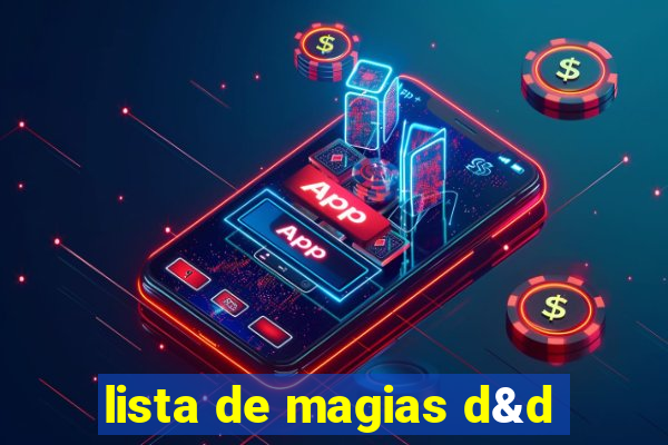 lista de magias d&d
