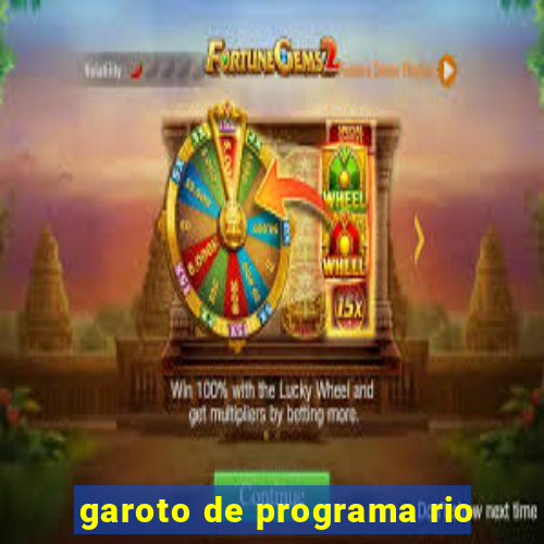 garoto de programa rio